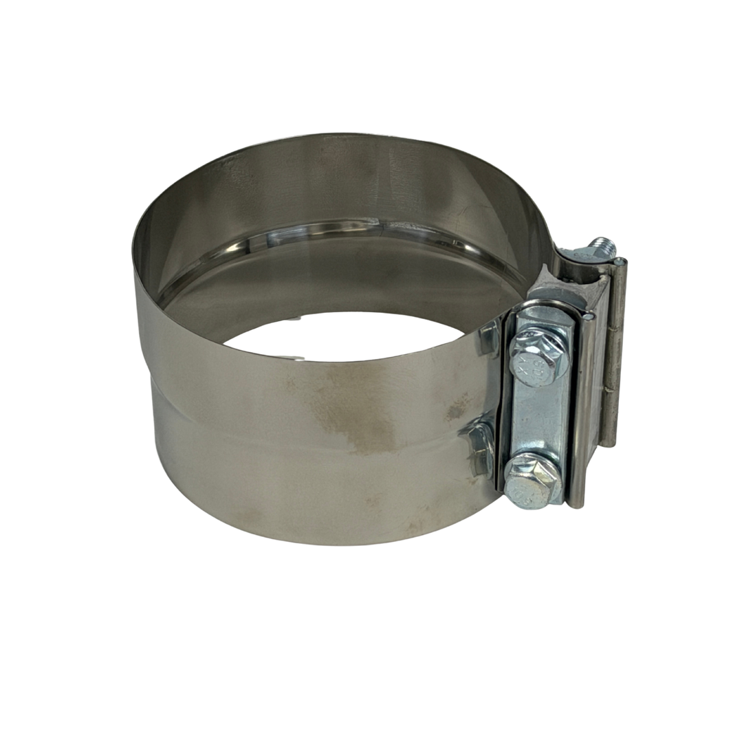 JTL Parts Exhaust Band Clamp 5” (Lap Joint Clamp / 304 Stainless Steel Exhaust Clamp) – Heavy Duty 5 Inch Pipe Connection for Diesel & Performance Exhaust Systems